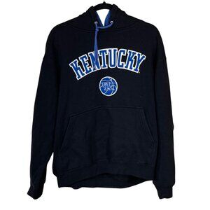 VTG Team Apperal Kentucky Hoodie Sweatshirt Stitched M Medium Black Blue